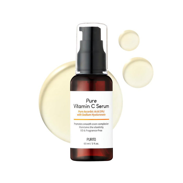 PURITO Pure Vitamin C Serum Pure Ascorbic Acid 5% With Sodium Hyaluronate سيروم الفيتامين سي الاسكوربيك اسد النقي من بيوريتو