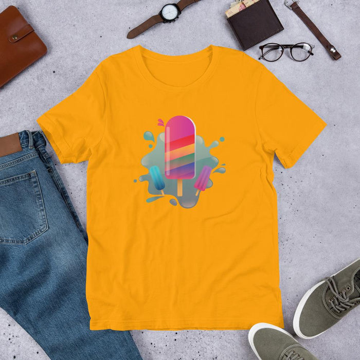 Rainbow Popsicle - Splashed! Unisex T-Shirt - Billyforce Shop