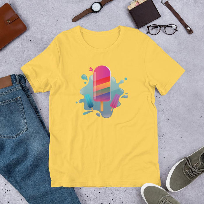Rainbow Popsicle - Splashed! Unisex T-Shirt - Billyforce Shop