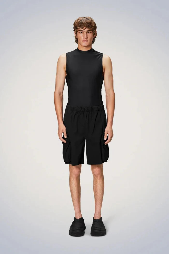 Rains - Tomar Shorts - Black-Pantalons et Shorts-19310