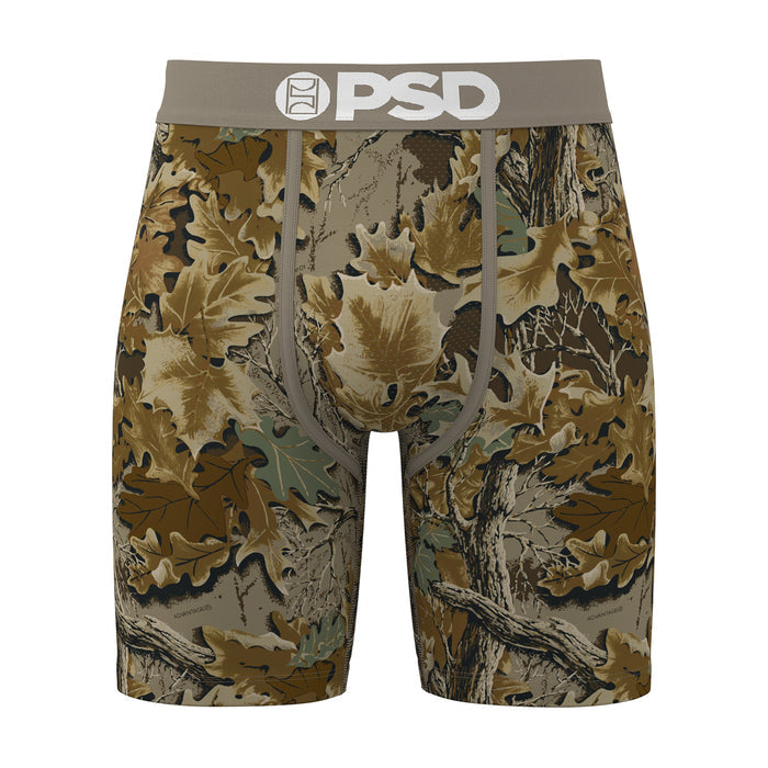 Men's Realtree camo boxer briefs, elastic PSD waistband