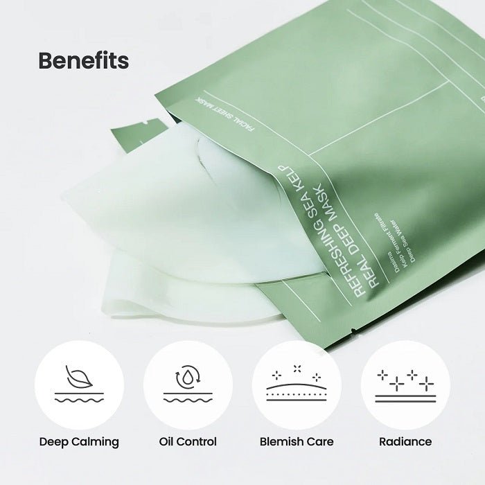 REFRESHING SEA KELP REAL DEEP MASK - Masca Tip Gel Pentru Calmare Si Hidratare - skinseen.ro