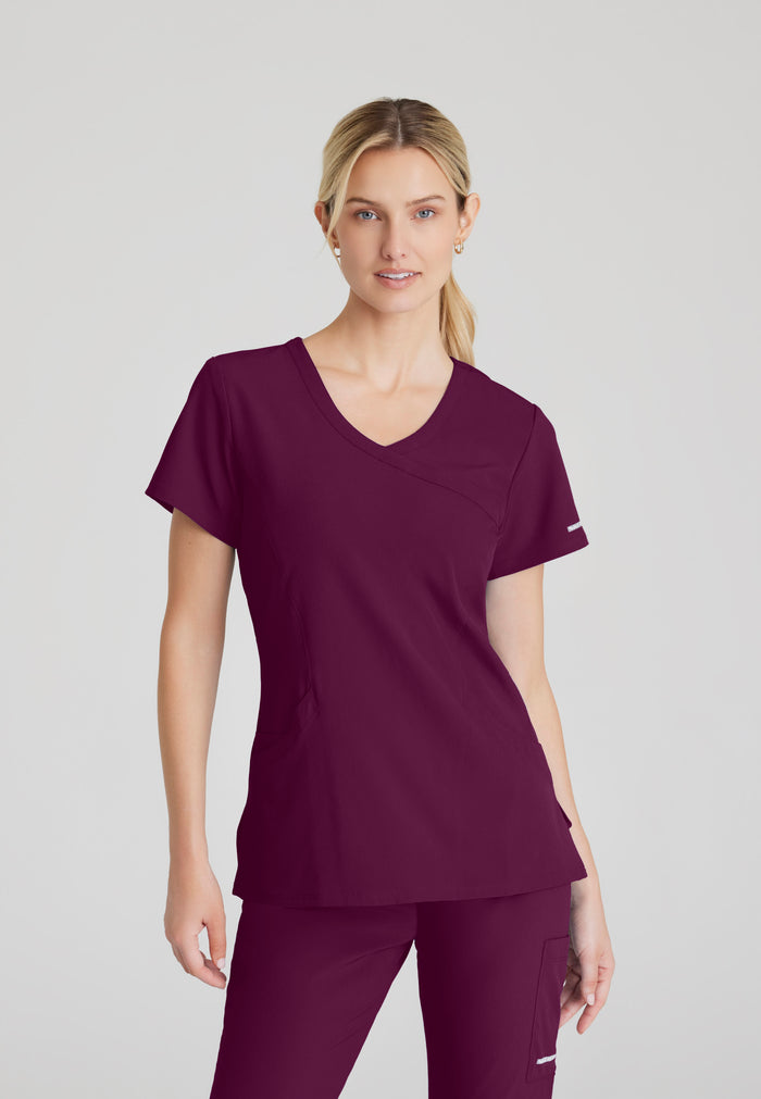 Reliance Top - Wine - Grey's Anatomy Scrubs