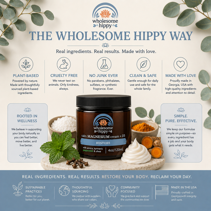 Restore Calm Cream | Magnesium Cream & Body Butter | 4oz