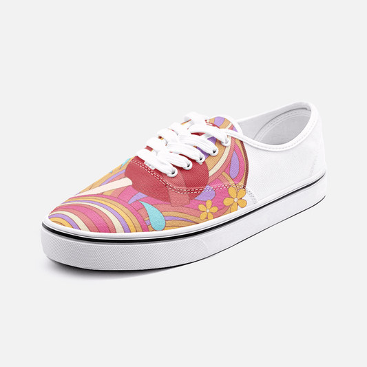 Retro Lollipop - Unisex Canvas Shoes Fashion Low Cut Loafer Sneakers - Billyforce Shop
