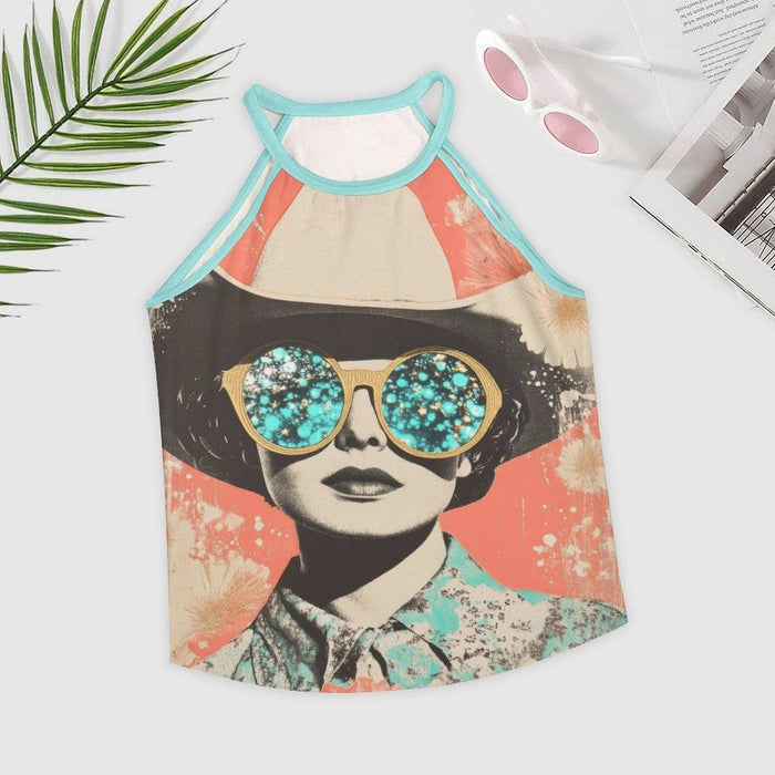 Retro Pop Cowgirl Tank Top by BAHA RANCH WESTERN WEAR, featuring a vintage-inspired cowgirl design on a sleeveless top.