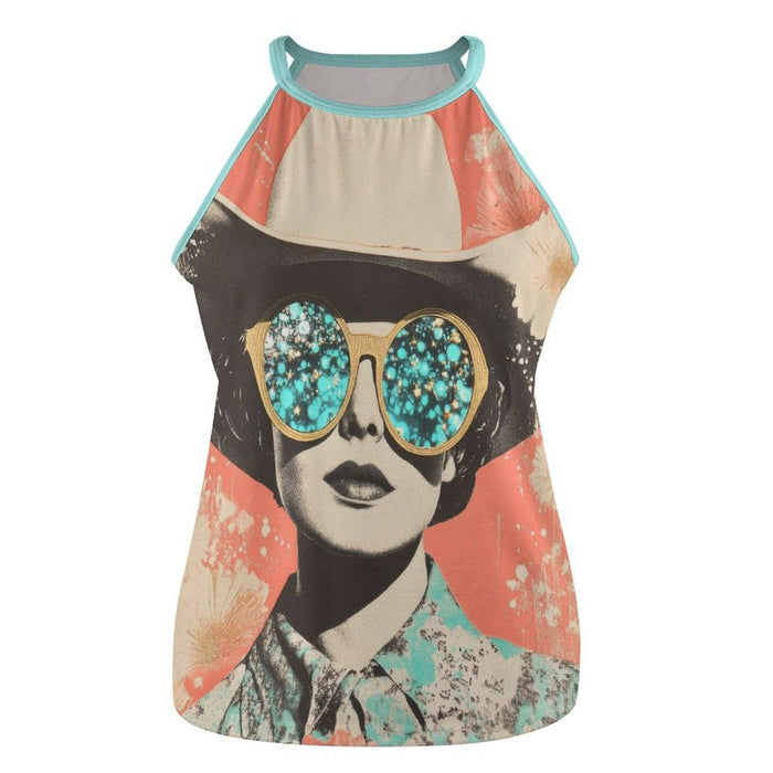 Retro Pop Cowgirl Tank Top by BAHA RANCH WESTERN WEAR, featuring vintage-inspired cowgirl design and casual sleeveless style.