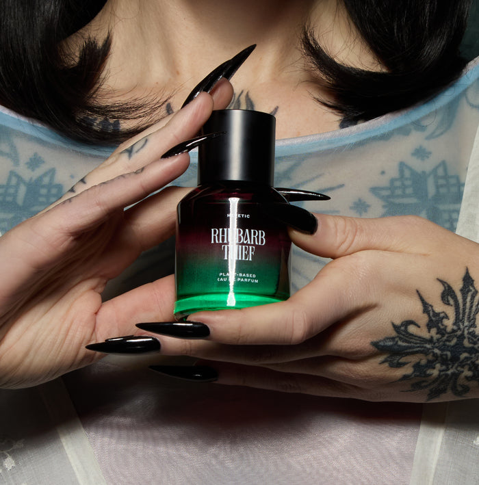 Heretic Parfum-Rhubarb Thief-Fragrance-Rhubarb-hands-The Detox Market |