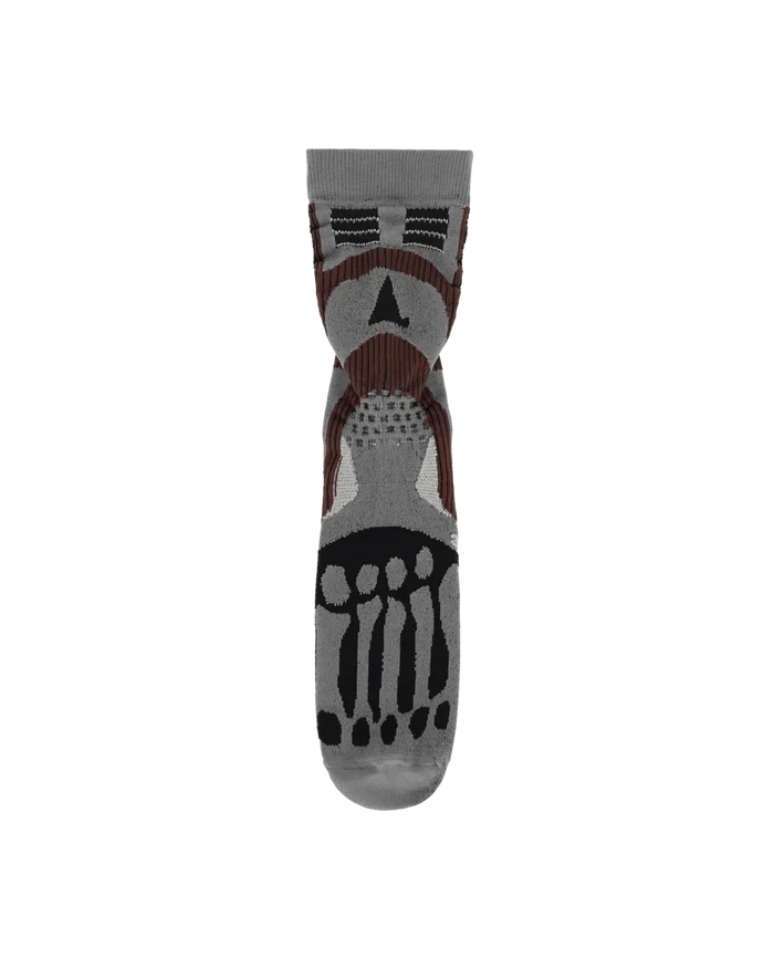 ROA - Bones Long Socks Dark Brown - Accessoires - RBMW081FA58