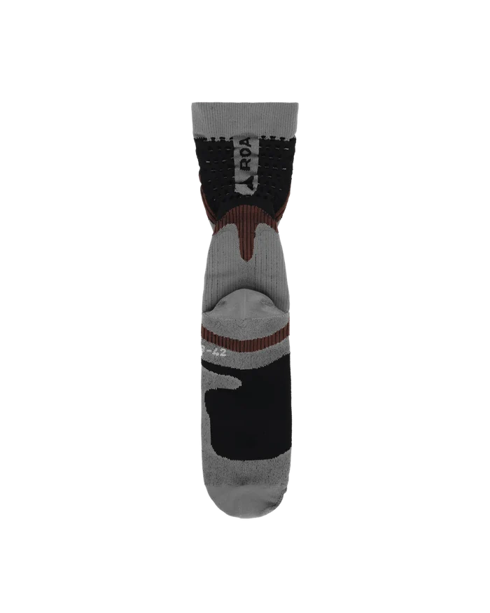ROA - Bones Long Socks Dark Brown - Accessoires - RBMW081FA58