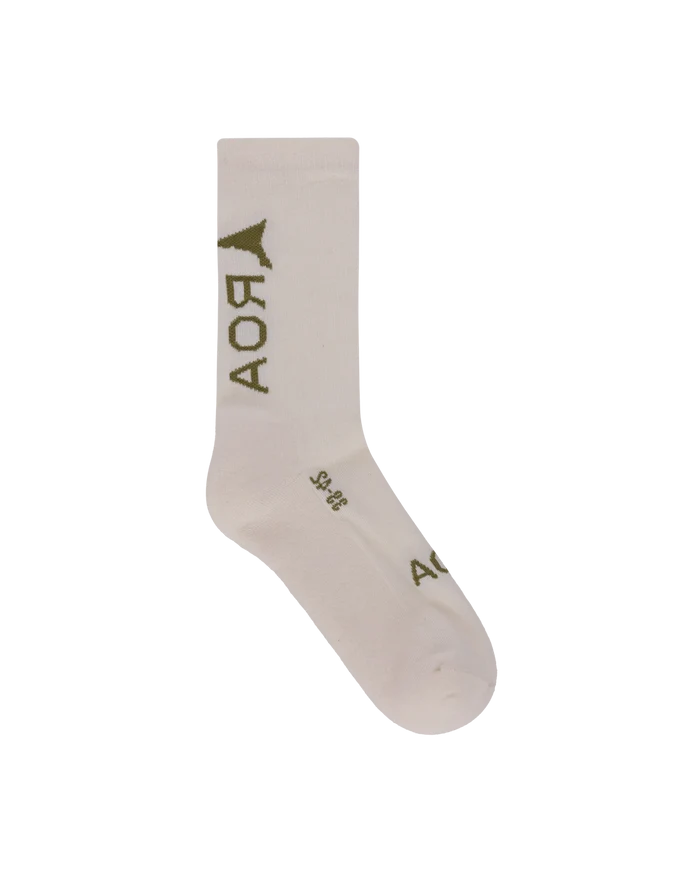 ROA - Logo Socks Bone White - Accessoires - RBMW079YA04