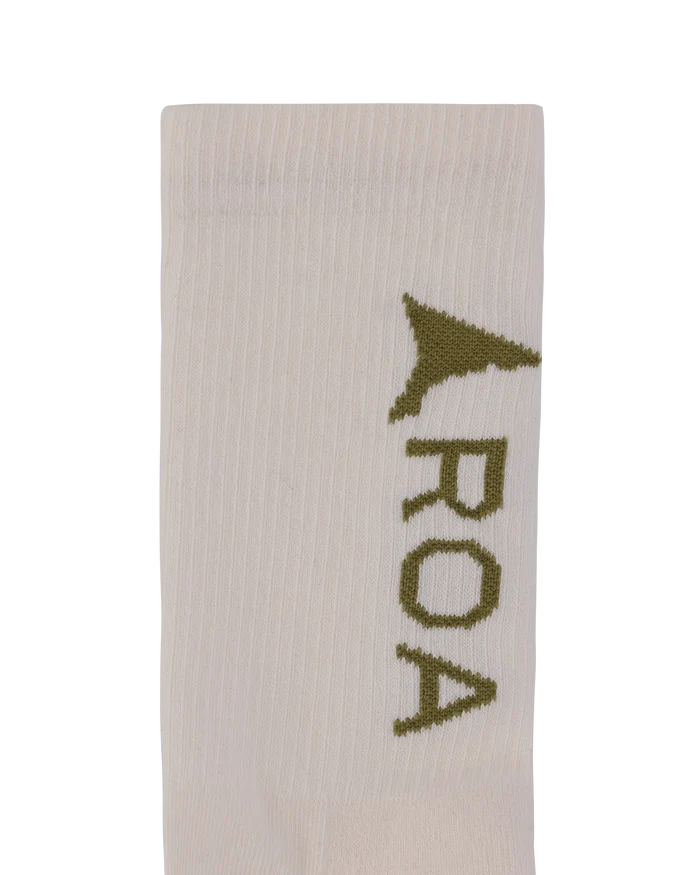 ROA - Logo Socks Bone White - Accessoires - RBMW079YA04