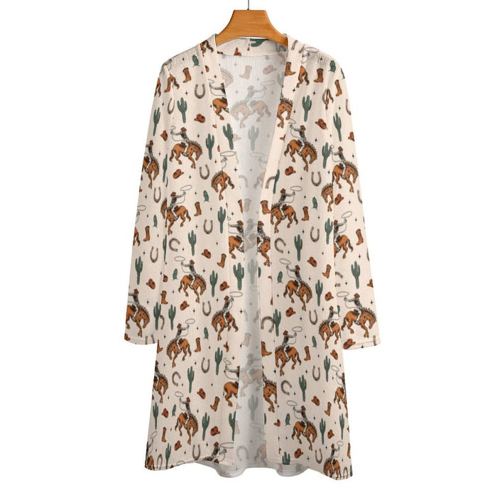 Lightweight Rodeo Cowboy cardigan sweater by BAHA RANCH WESTERN WEAR, featuring western-inspired design and comfortable fit.