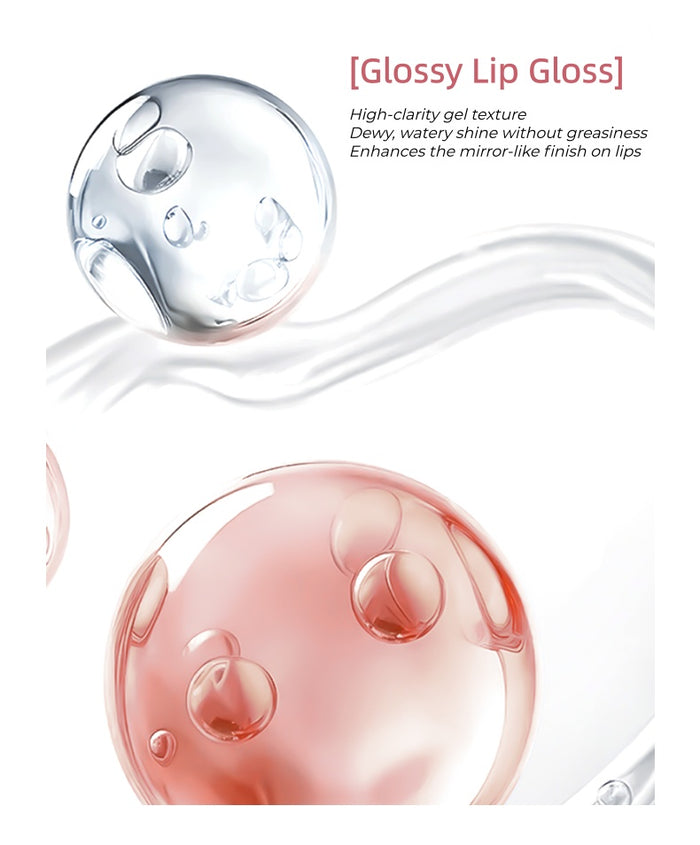 ROMANTIC BEAUTY Broken Light Mirror Glossy Lip Gloss T5713