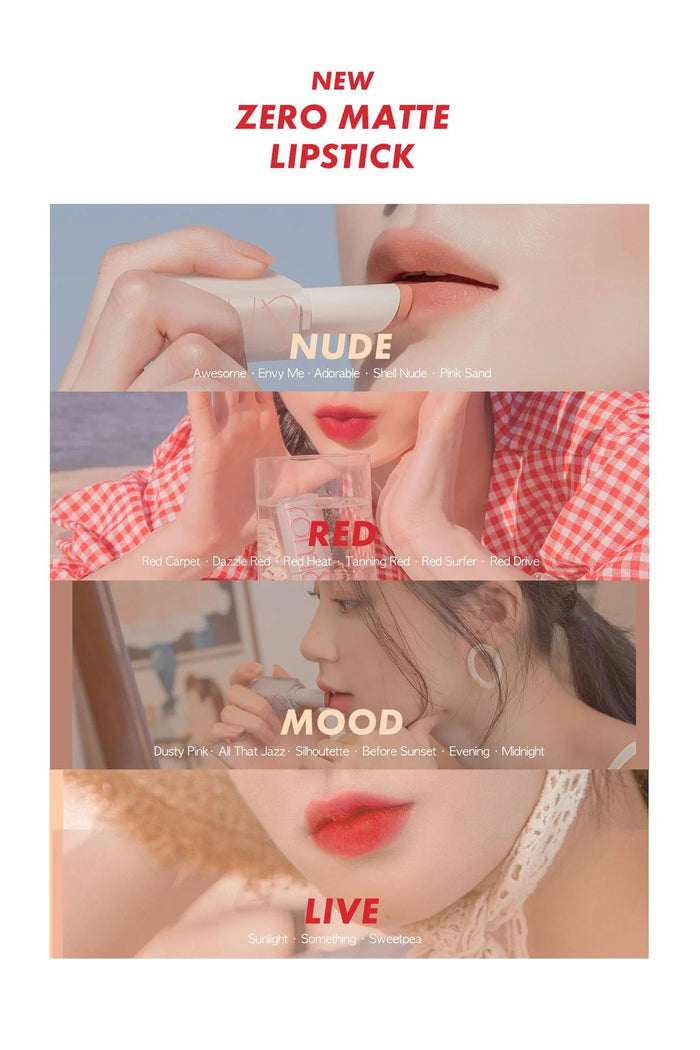 Rom&nd Zero Matte Lipstick