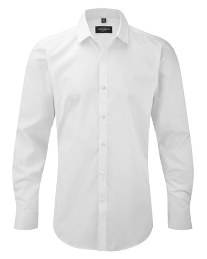 Russell collection mens stretch shirt long sleeved - 960m