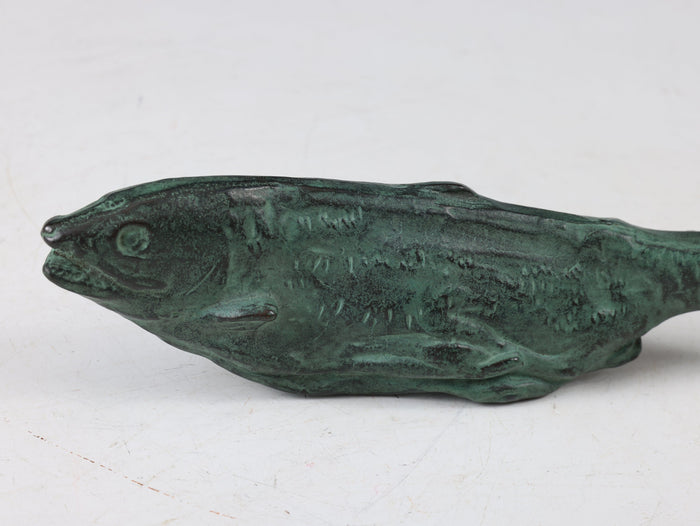 Salmon Bronze Paperweight - Kitamura Seibo, Japanese Showa Art