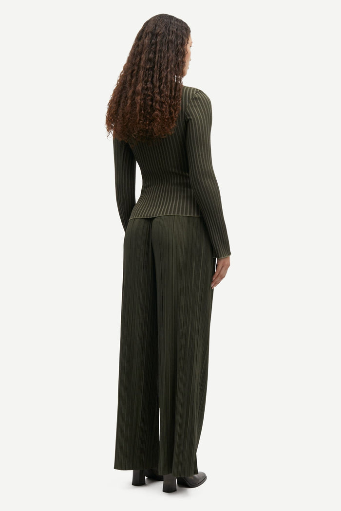 Samsoe Samsoe Femme - Uma Trousers 10167 Forest Night - Jupes et Pantalons - F21200187