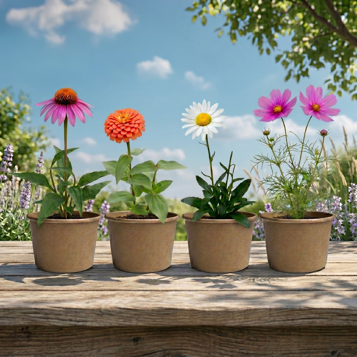 Save The Bees Pollinator Flower Grow Kits | Paper Cups (12 Pack)