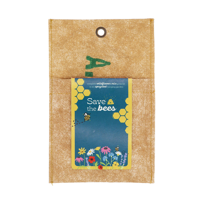 Save the Bees Wildflower Grow Bag Kit | Pollinator-Friendly Hanging Garden