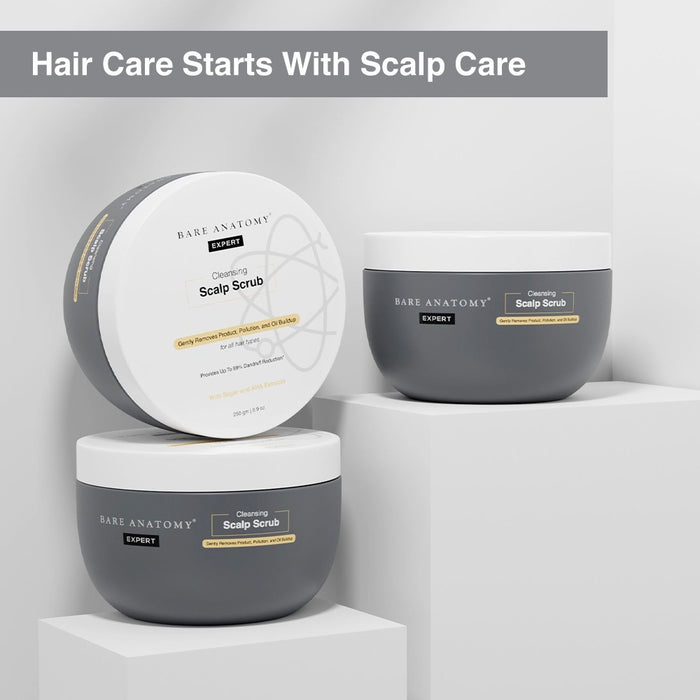 Scalp Exfoliating Scrub (250 gm) and Anti-Dandruff Shampoo (250 ml) for Dandruff, Buildup & Scalp Exfoliation