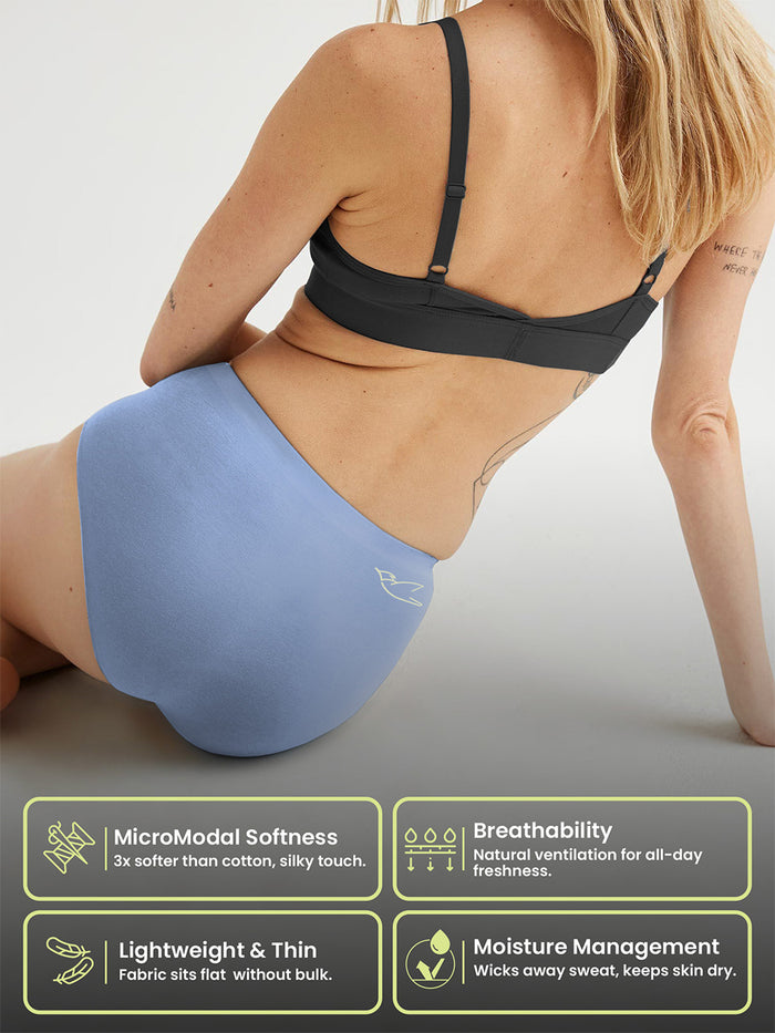 Seamless No Show Micro Modal Hipster panties pack of 1