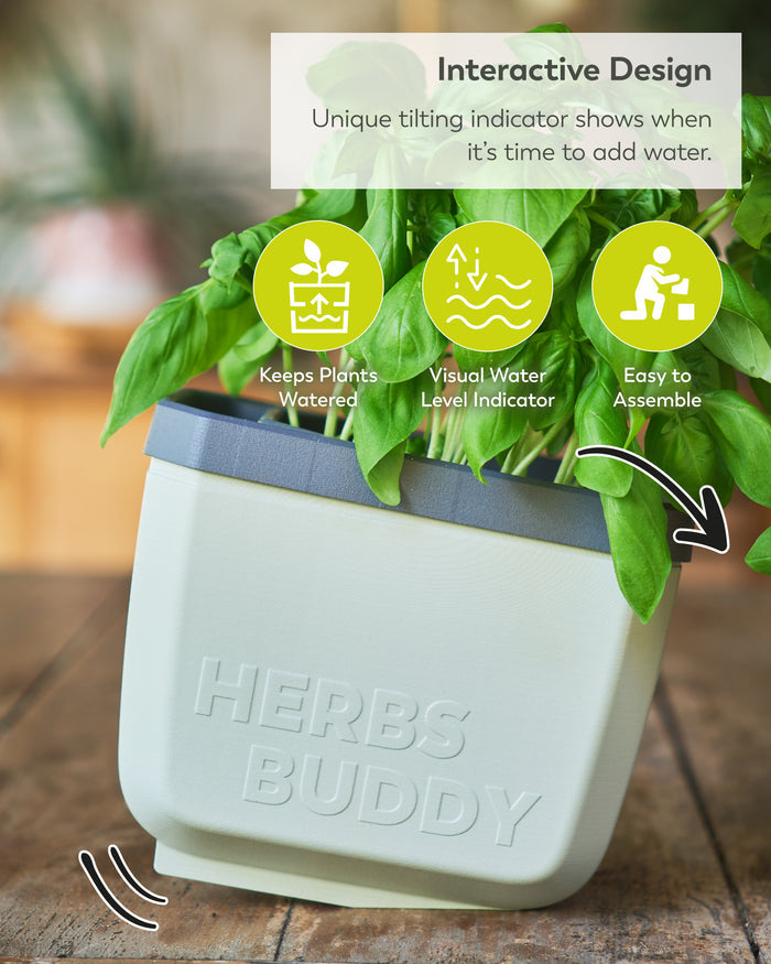 Self-Watering Herb Planters | Indoor Herb Garden (3 Pack)