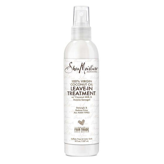 SHEA MOISTURE  100% Virgin Coconut Oil Leave In Treatment ليف ان للشعر