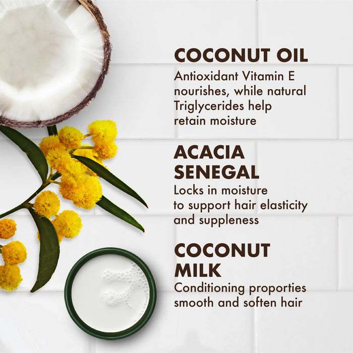 SHEA MOISTURE  100% Virgin Coconut Oil Leave In Treatment ليف ان للشعر