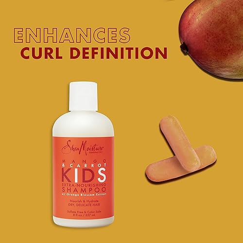 Shea Moisture Mango & Carrot Kids Extra-Nourishing Shampoo شامبو الشعر للاطفال بخلاصة المانجو والجزر