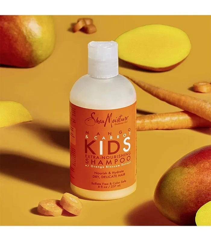 Shea Moisture Mango & Carrot Kids Extra-Nourishing Shampoo شامبو الشعر للاطفال بخلاصة المانجو والجزر