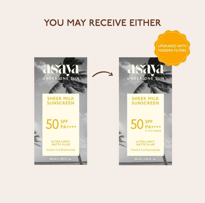Sheer Milk Sunscreen - SPF 50 Matte Fluid Sunscreen