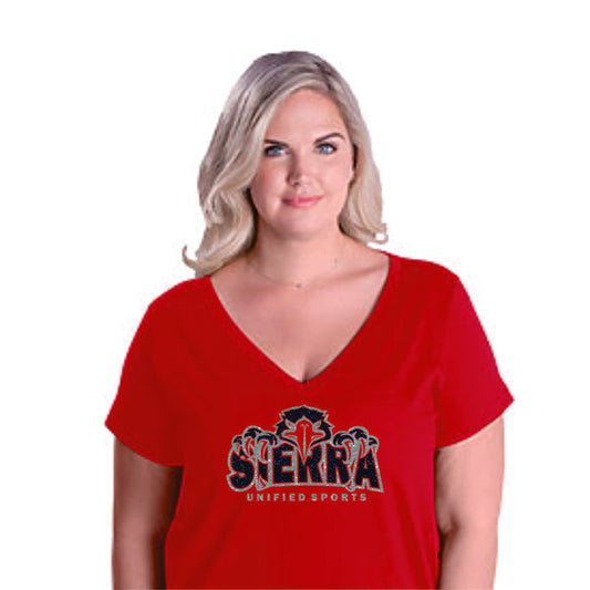Sierra Unified Curvy Ladies Tee- Matte or Glitter