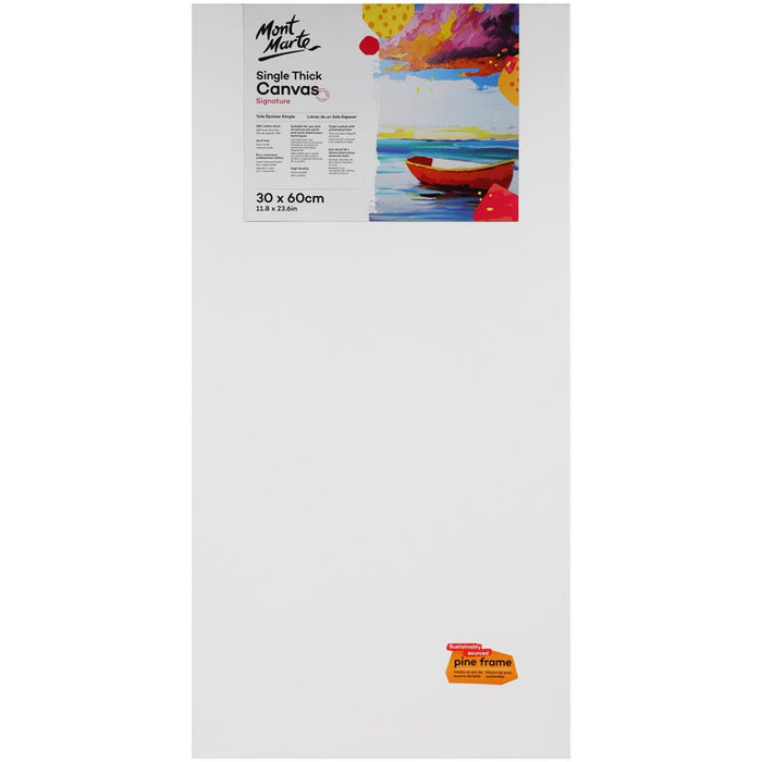 Single Thick Canvas Signature 30 x 60cm (11.8 x 23.6in)