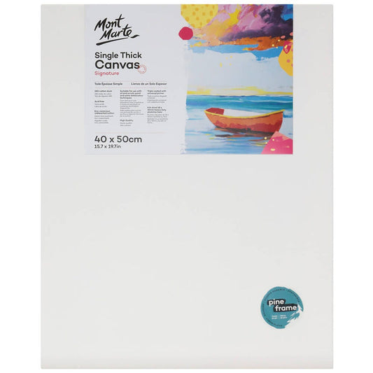 Single Thick Canvas Signature 40 x 50cm (15.7 x 19.7in)