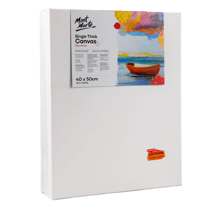 Single Thick Canvas Signature 40 x 50cm (15.7 x 19.7in)