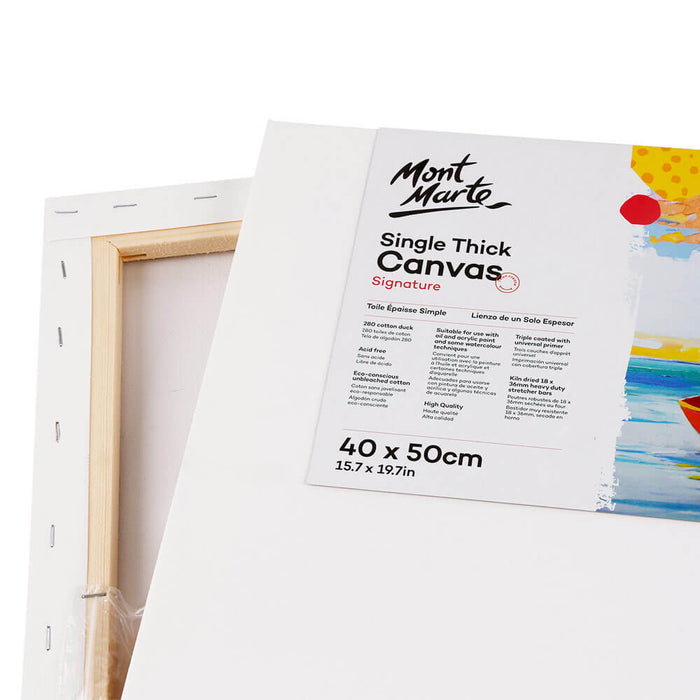 Single Thick Canvas Signature 40 x 50cm (15.7 x 19.7in)