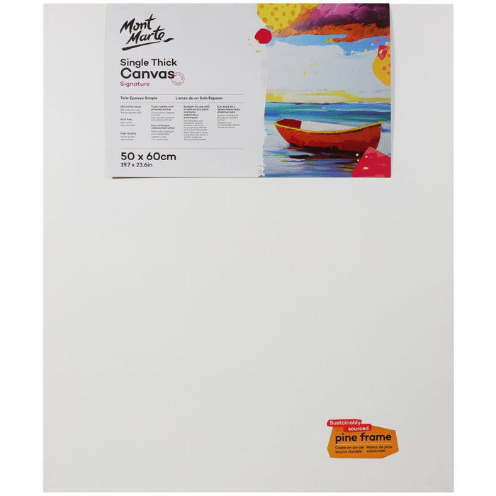 Single Thick Canvas Signature 50 x 60cm (19.7 x 23.6in)