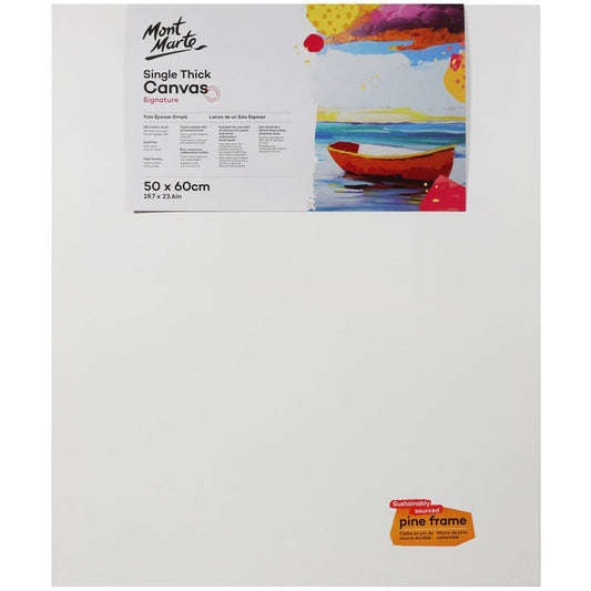Single Thick Canvas Signature 50 x 60cm (19.7 x 23.6in)