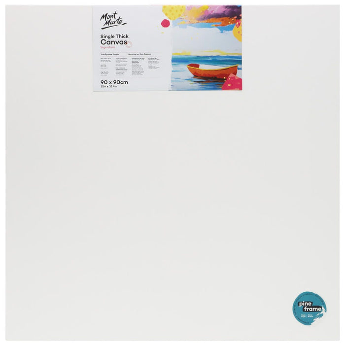 Single Thick Canvas Signature 90 x 90cm (35.4 x 35.4in)