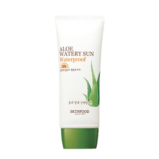 SKINFOOD Aloe Watery Sun Waterproof SPF50+ PA+++ واقي الشمس المقاوم للماء بالصبار