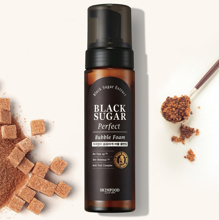 SKINFOOD Black Sugar Foam Bubble Cleanser غسول رغوي بالسكر الاسود