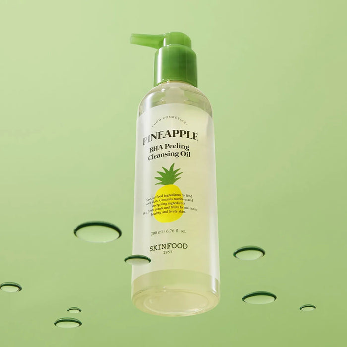SKINFOOD Pineapple BHA Peeling Cleansing Oil الغسول الزيتي بالأناناس من سكنفود