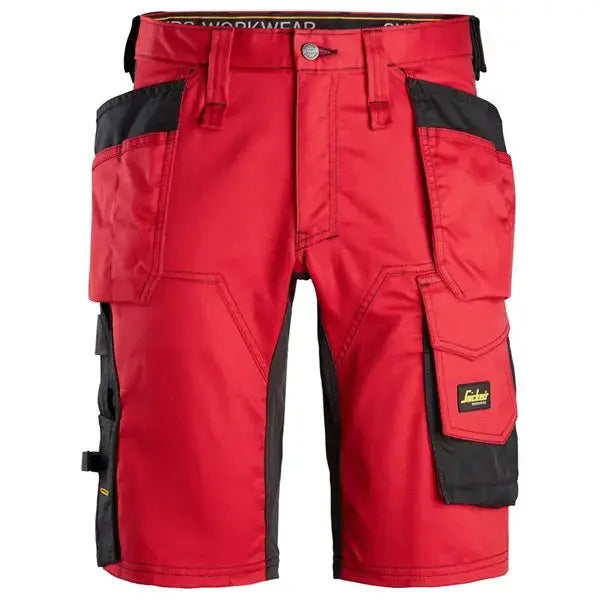Snickers 6141 allround stretch work shorts holster pockets slim fit