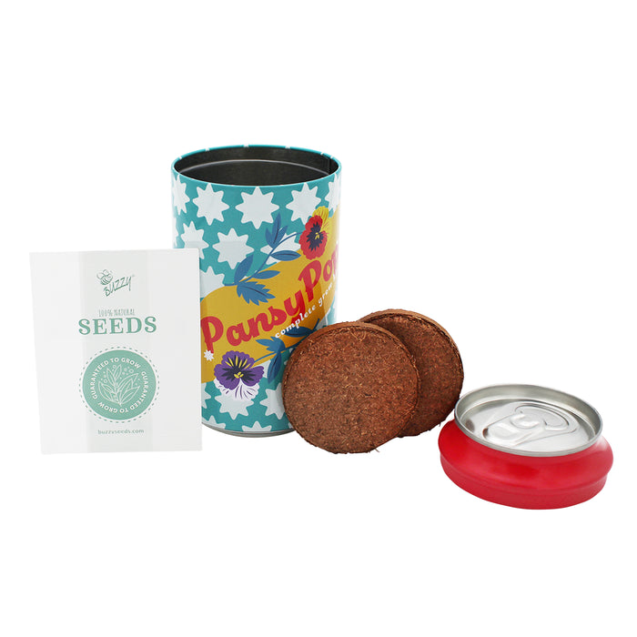 Soda Can Flower Grow Kit | Pansy (6 Pack)