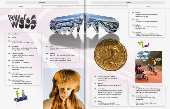 Spike Art Magazine - Issue 70 (WINTER 2021 - 2022) - WEB3 - Presse -