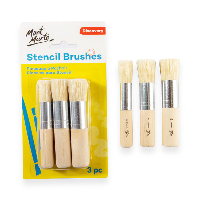 Stencil Brushes Discovery 3pc