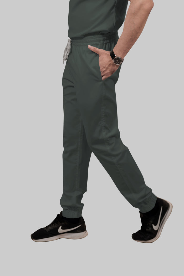 Stretchable (2way) Men Bottle Green Jogger
