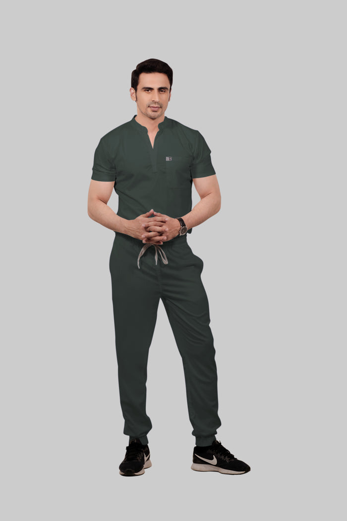 Stretchable (2way) Men Bottle Green Jogger