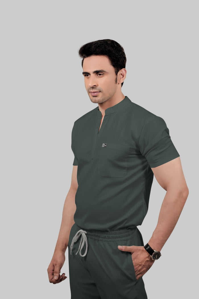 Stretchable (2way) Men Bottle Green Jogger